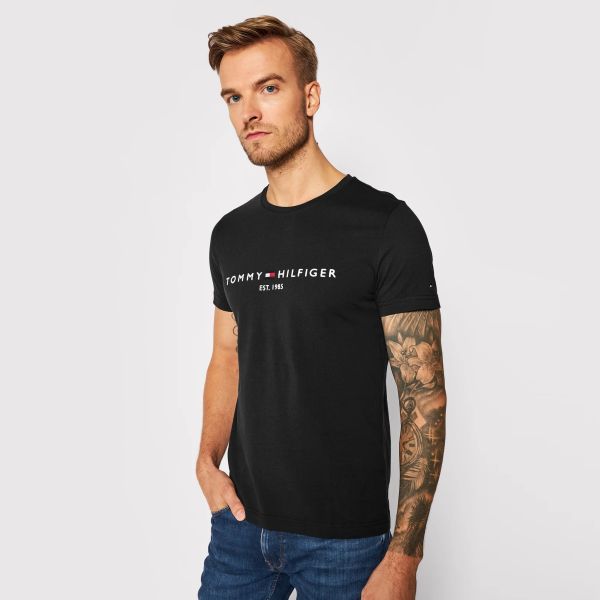 Tommy Hilfiger Logo T-shirt Zwart