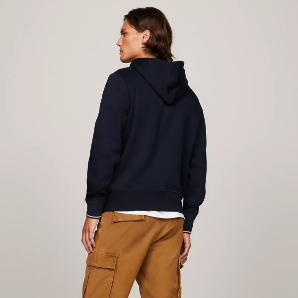 Tommy Hilfiger Logo Tipped Hoodie Navy