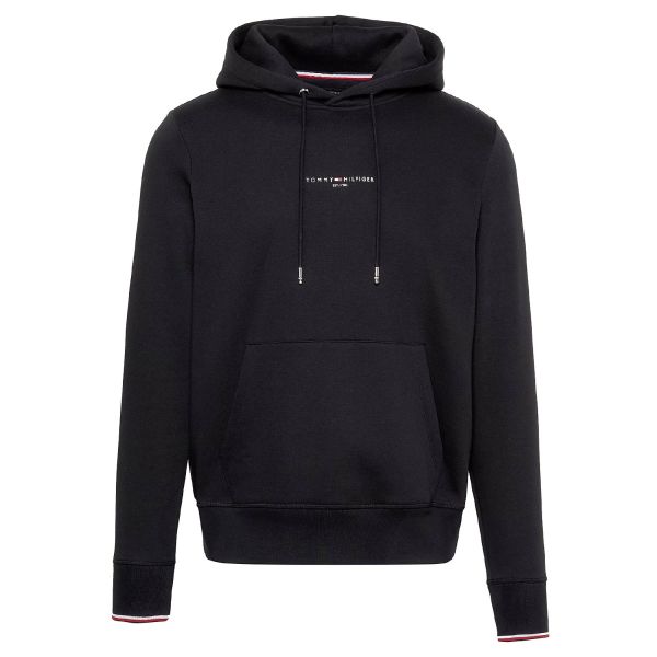 Tommy Hilfiger Logo Tipped Hoodie Zwart