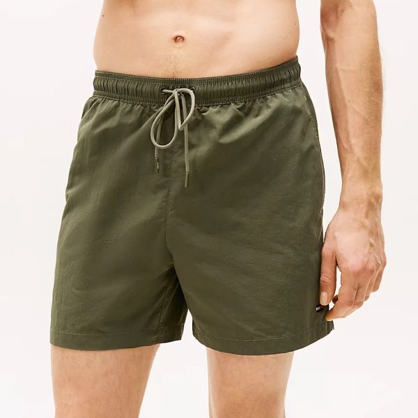 Tommy Hilfiger Medium Drawstring Zwembroek Donker Groen