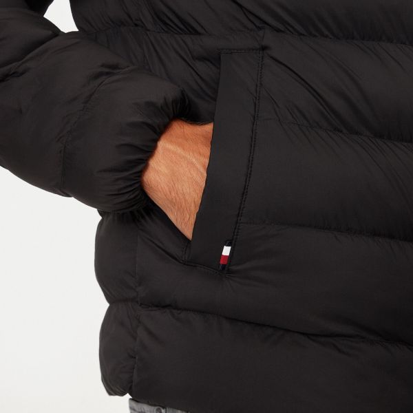 Tommy Hilfiger Mid Weight Puffer Zwart