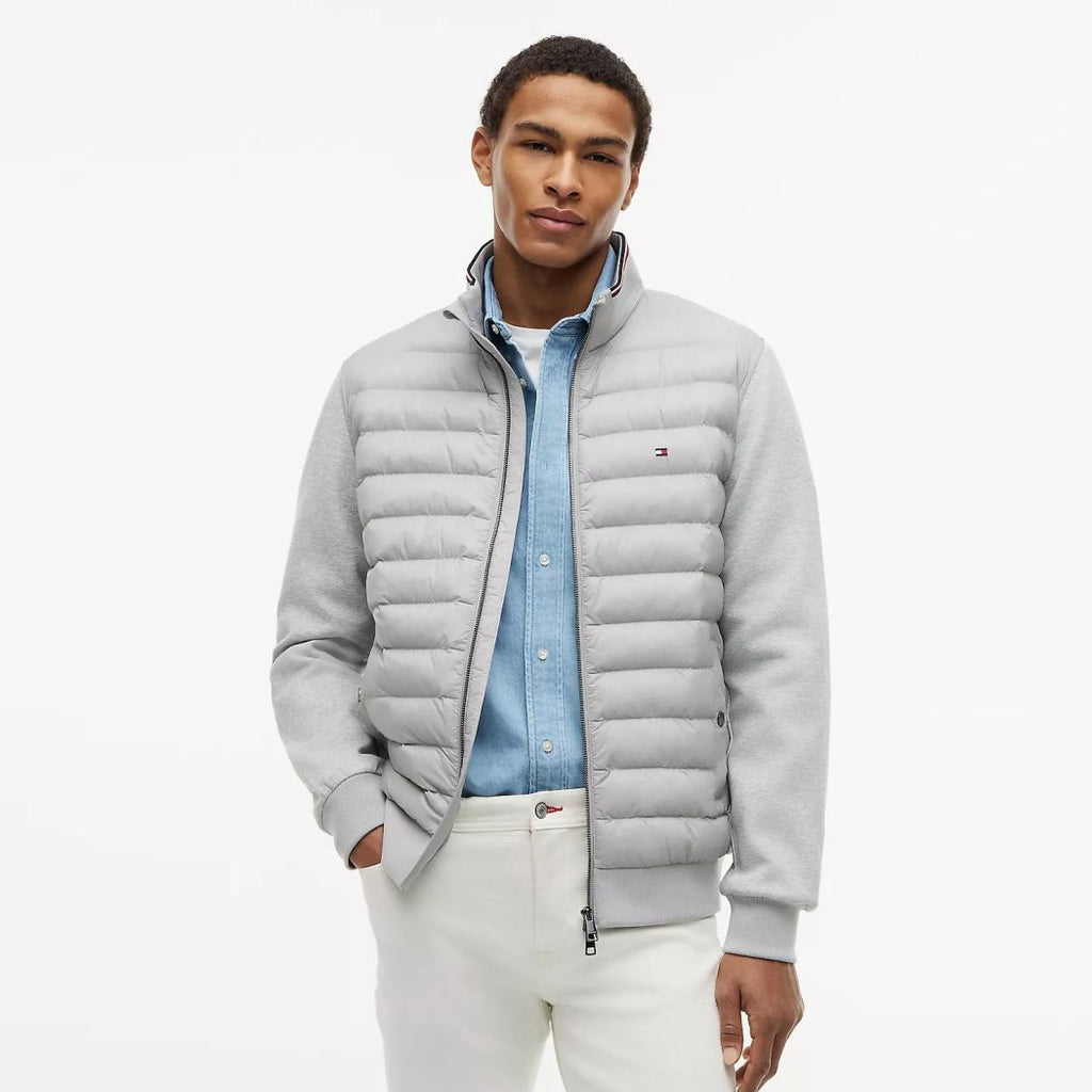 Tommy Hilfiger Mix Media Essential Jas Grijs