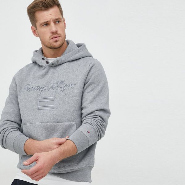 Tommy Hilfiger Mixed Type Hoodie Grijs