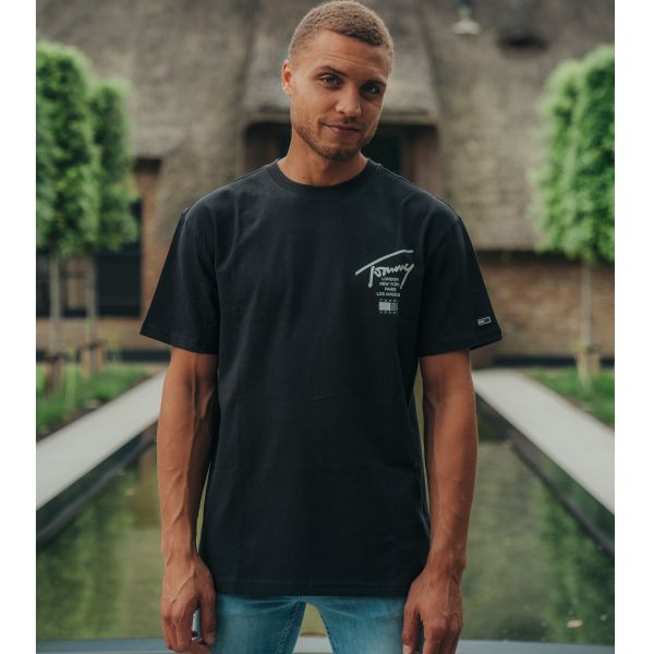 tommy hilfiger modern essentials t-shirt zwart
