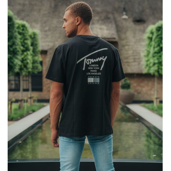 tommy hilfiger modern essentials t-shirt zwart