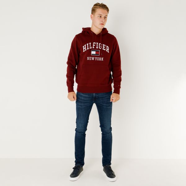 Tommy Hilfiger Modern Varsity Hoodie Bordeaux