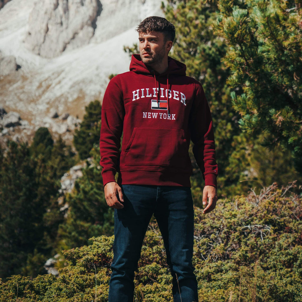 Tommy Hilfiger Modern Varsity Hoodie Bordeaux