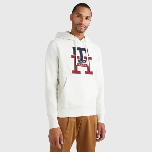 Tommy Hilfiger Monogram Hoodie Off White
