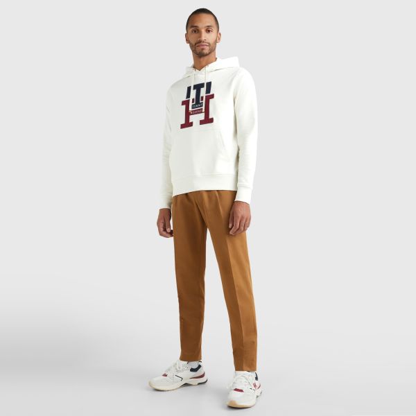 Tommy Hilfiger Monogram Hoodie Off White