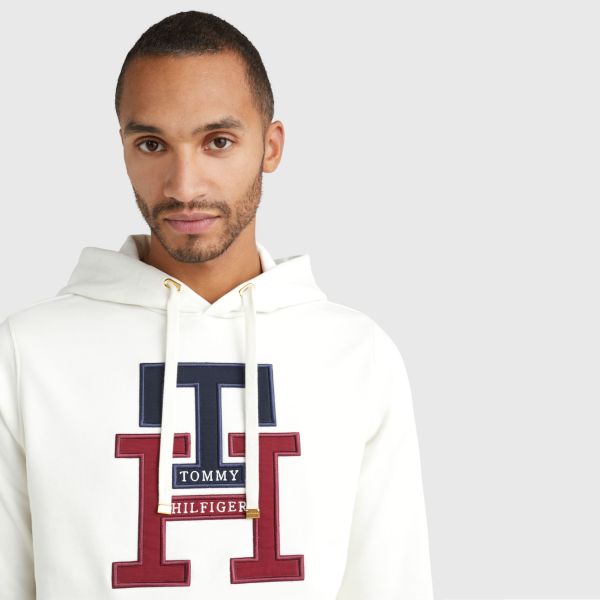 Tommy Hilfiger Monogram Hoodie Off White