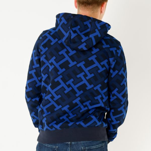 Tommy Hilfiger Monogram Logo Hoodie Navy
