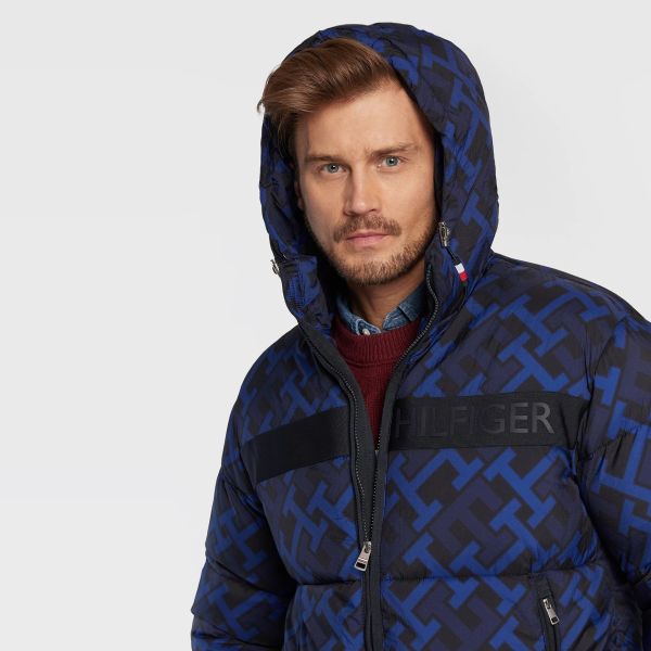 Tommy Hilfiger Monogram Puffer Blauw