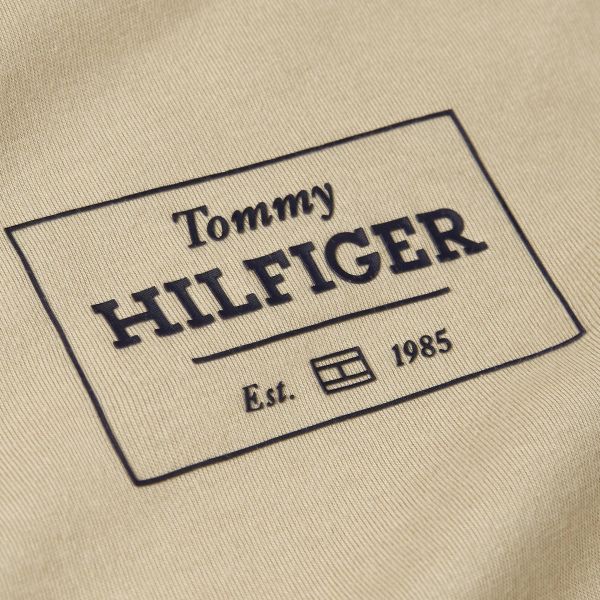 Tommy Hilfiger Monotype Printed Label T-shirt Beige