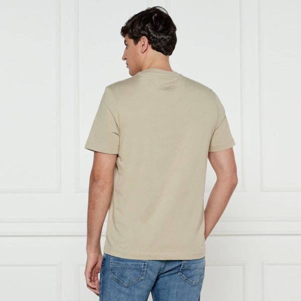 Tommy Hilfiger Monotype Printed Label T-shirt Beige