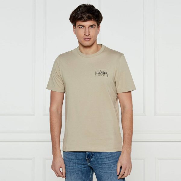 Tommy Hilfiger Monotype Printed Label T-shirt Beige