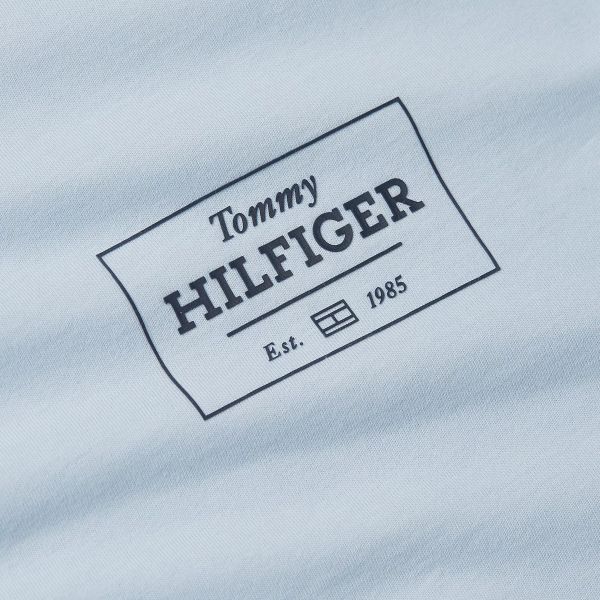 Tommy Hilfiger Monotype Printed Label T-shirt Licht Blauw