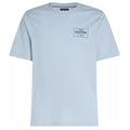 Tommy Hilfiger Monotype Printed Label T-shirt Licht Blauw