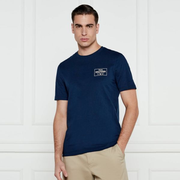 Tommy Hilfiger Monotype Printed Label T-shirt Navy