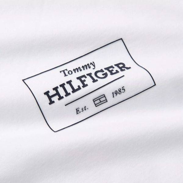 Tommy Hilfiger Monotype Printed Label T-shirt Wit