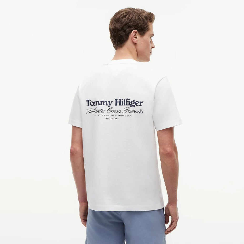 Tommy Hilfiger Nautical Back Graphic T-shirt Wit