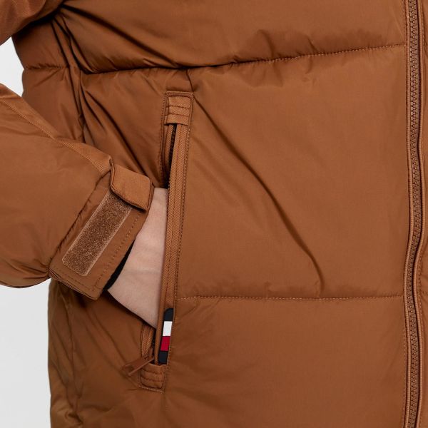 Tommy Hilfiger New York Hooded Puffer Bruin
