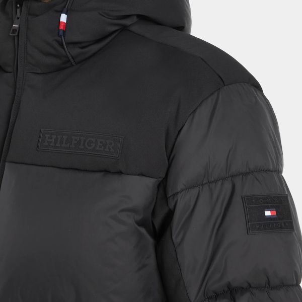 Tommy Hilfiger New York Hooded Puffer Zwart