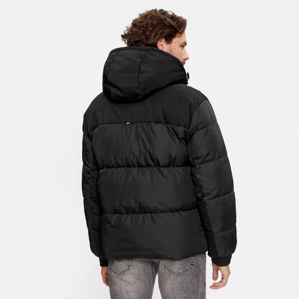 Tommy Hilfiger New York Hooded Puffer Zwart