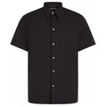 Tommy Hilfiger Open Knit Full Plack Overhemd Zwart