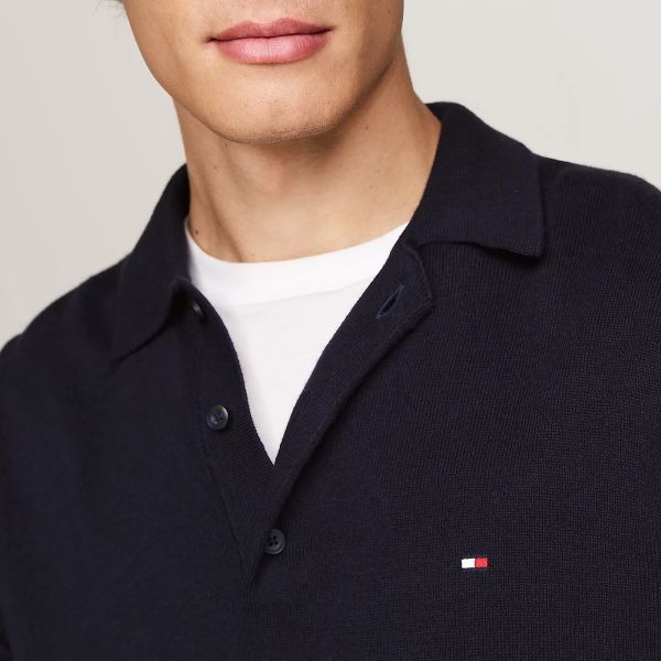Tommy Hilfiger Organic Polo Sweater Navy