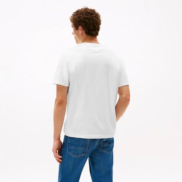 Tommy Hilfiger Outline Flag Script T-shirt Wit