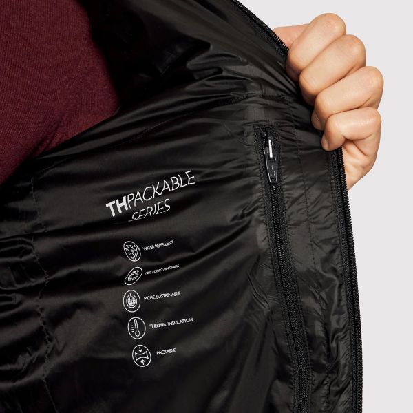 Tommy Hilfiger Packable Recycled Jas Zwart
