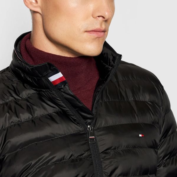 Tommy Hilfiger Packable Recycled Jas Zwart