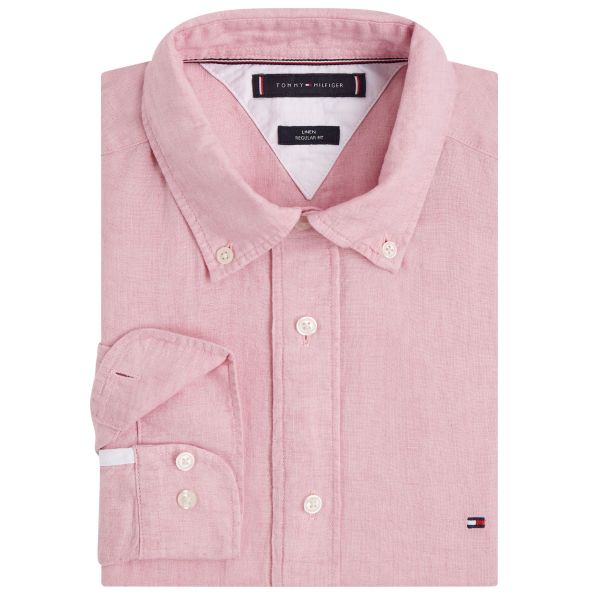 Tommy Hilfiger Pigment Dyed Overhemd Roze