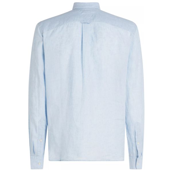 Tommy Hilfiger Pigment Dyed Solid Overhemd Licht Blauw