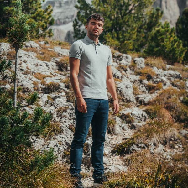 Tommy Hilfiger Polo Licht Grijs