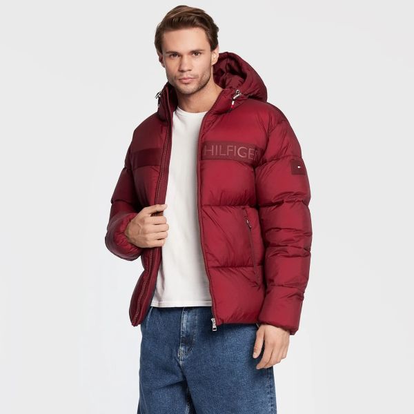 Tommy Hilfiger Puffer Bordeaux