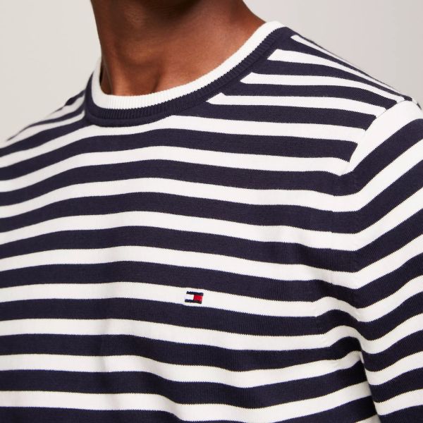 Tommy Hilfiger Pullover Striped Sweater Navy/Wit