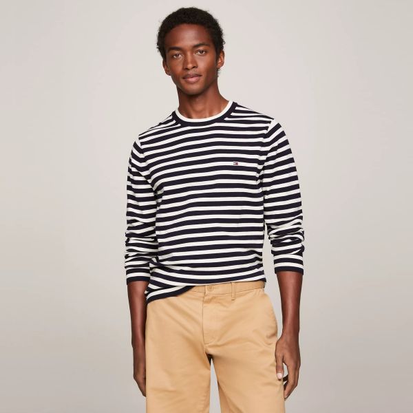 Tommy Hilfiger Pullover Striped Sweater Navy/Wit