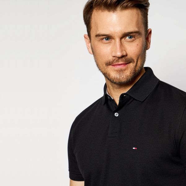 Tommy Hilfiger Regular Polo Zwart