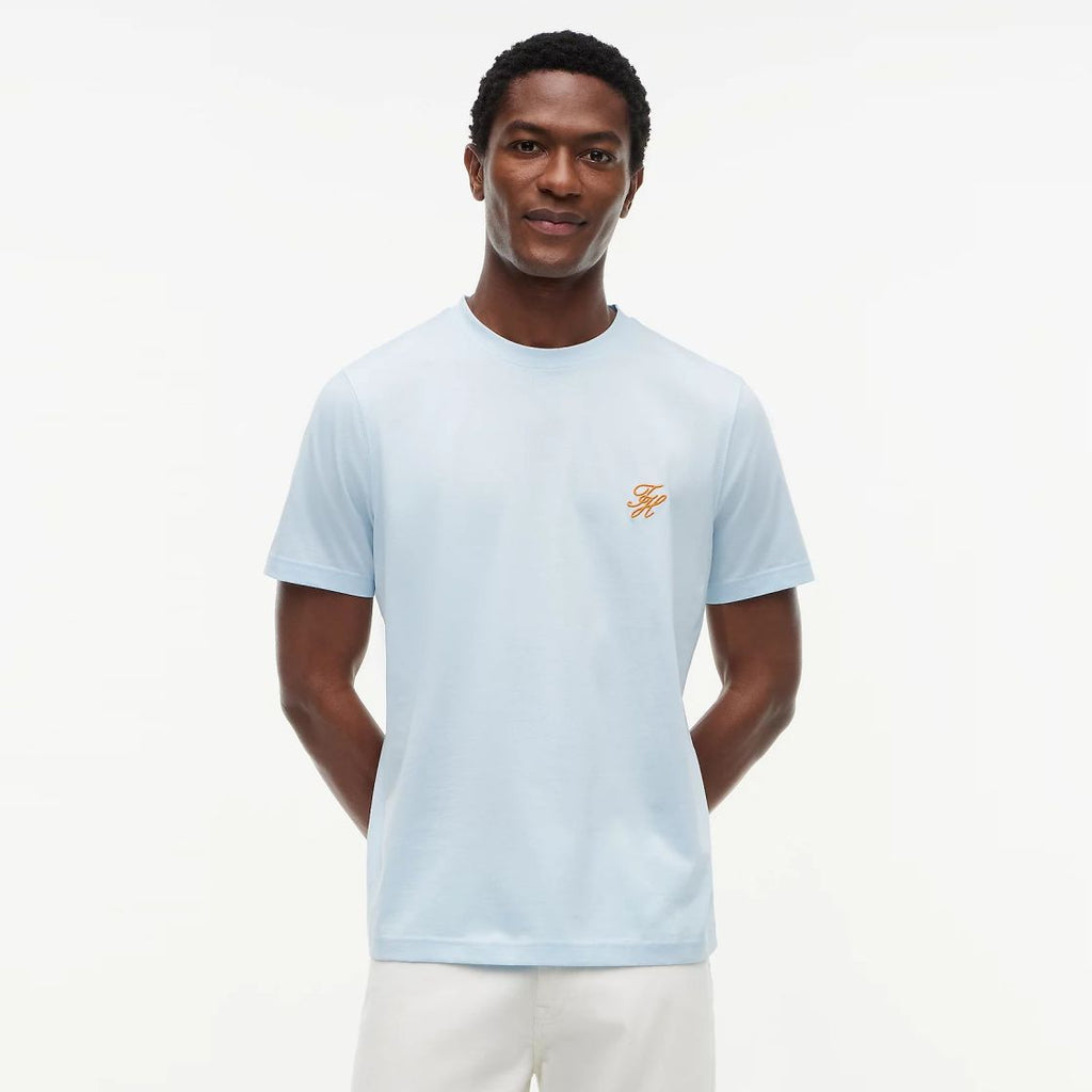 Tommy Hilfiger Script Monogram T-shirt Licht Blauw