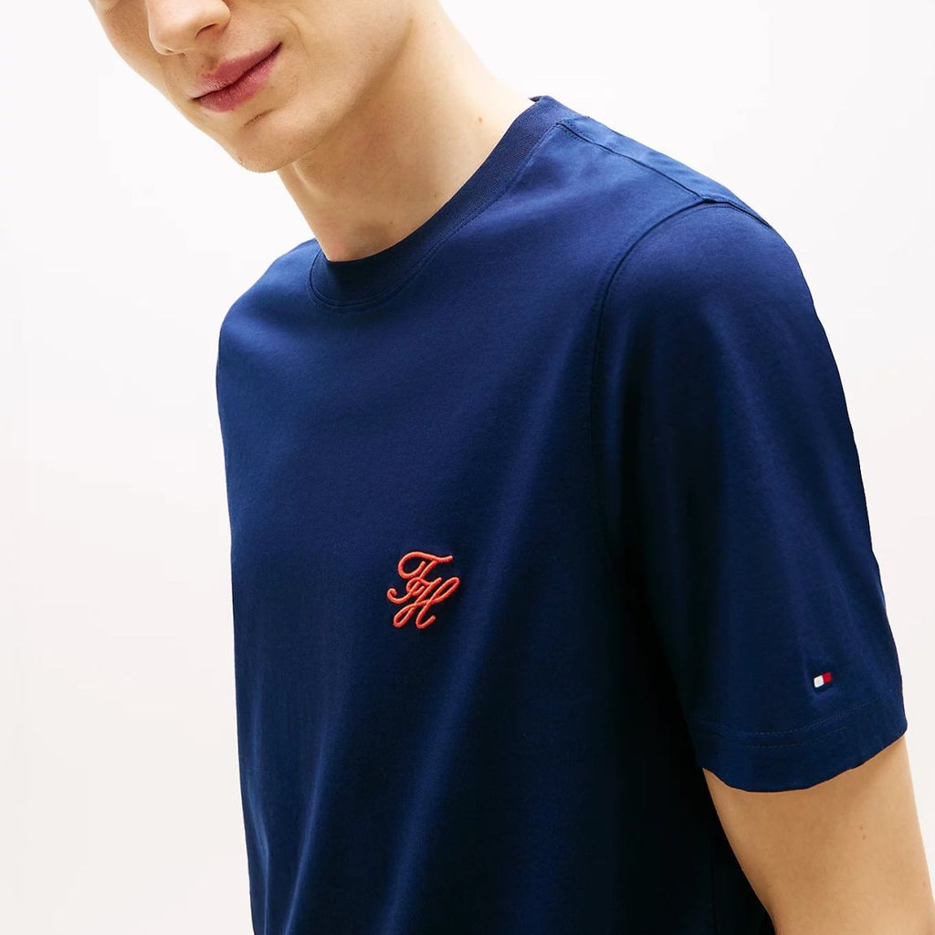 Tommy Hilfiger Script Monogram T-shirt Navy