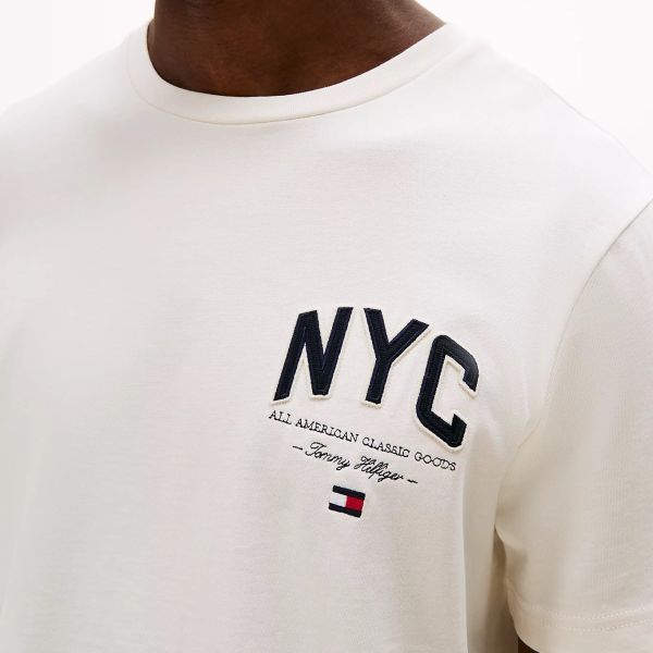 Tommy Hilfiger Script NYC T-shirt Off White