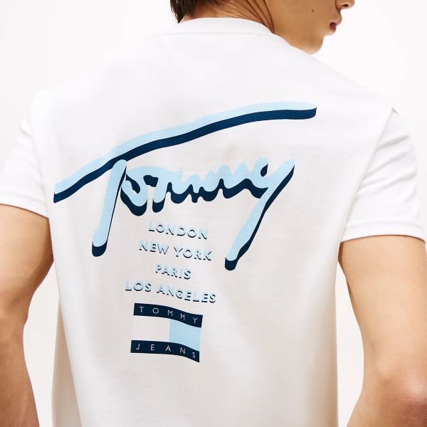 Tommy Jeans Signature City T-shirt Wit