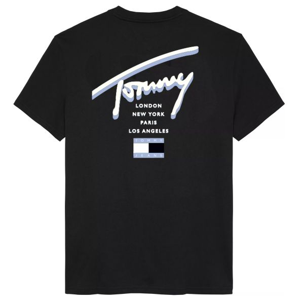 Tommy Jeans Signature City T-shirt Zwart