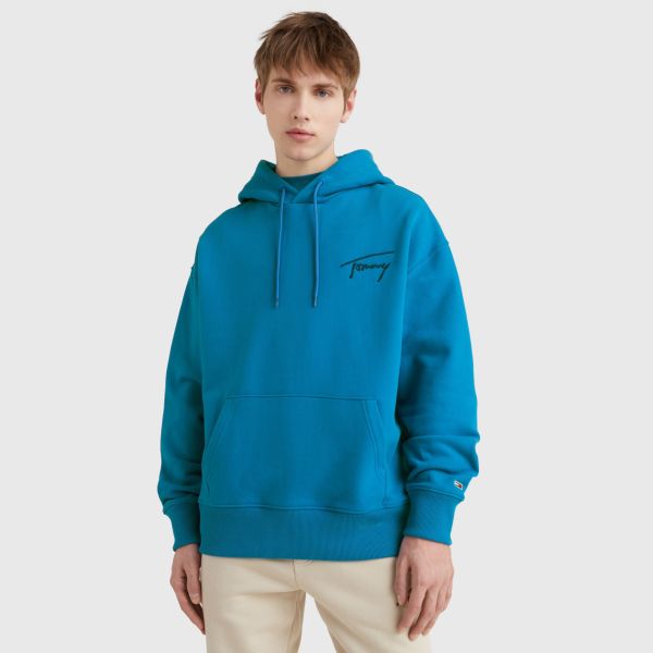 Tommy Hilfiger Signature Hoodie Blauw