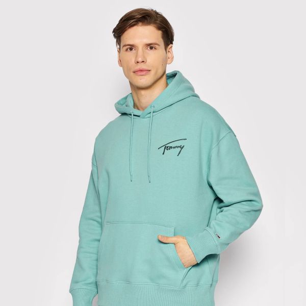 Tommy Hilfiger Signature Hoodie Licht Blauw