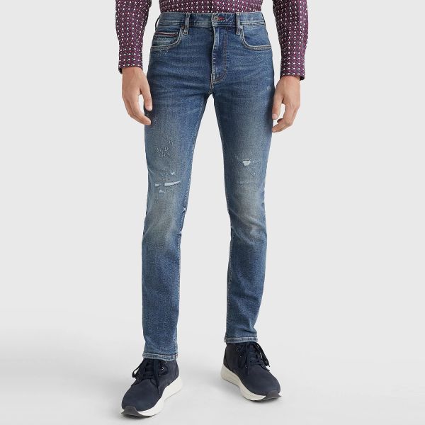 Tommy Hilfiger Extra Slim Layton Jeans Blauw
