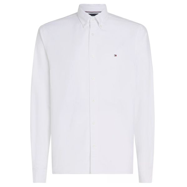 Tommy Hilfiger Solid Heritage Oxford Overhemd Wit