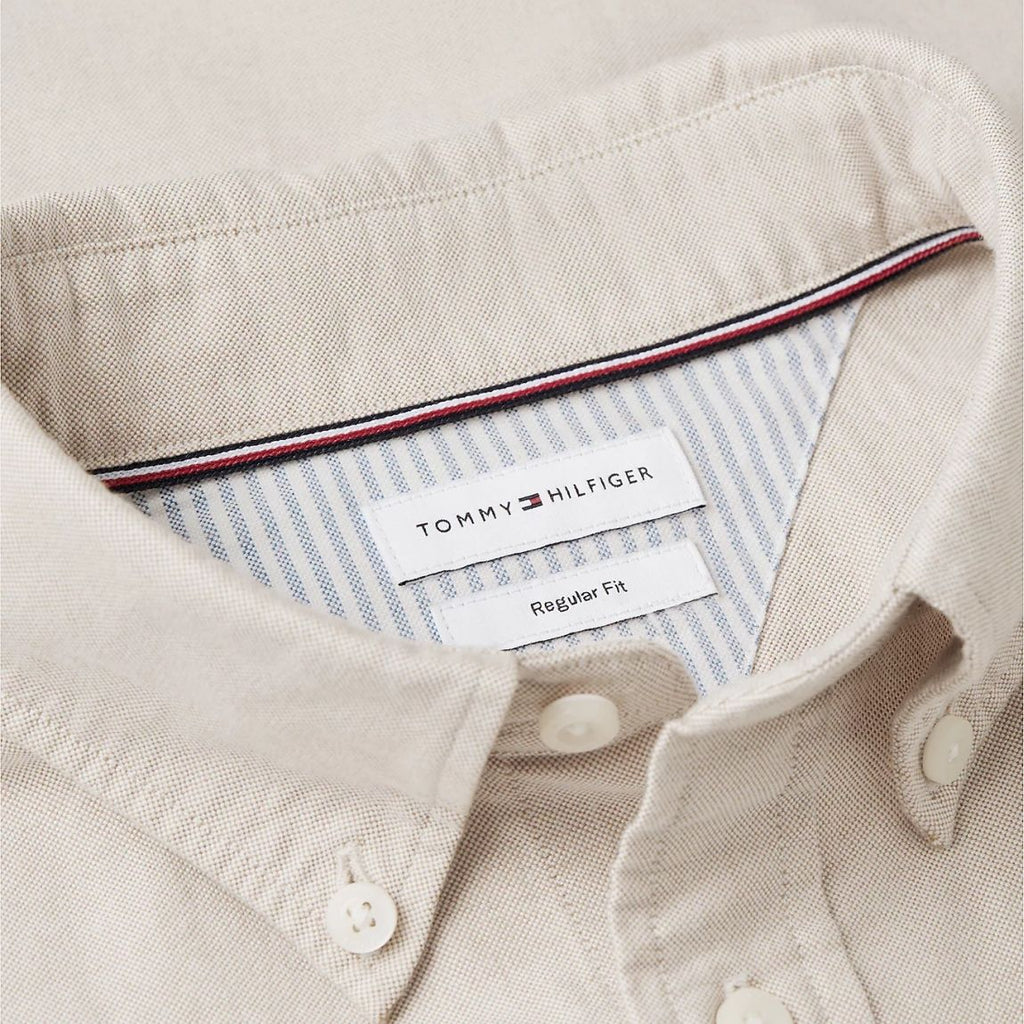 Tommy Hilfiger Solid Heritage Oxford Overhemd Beige