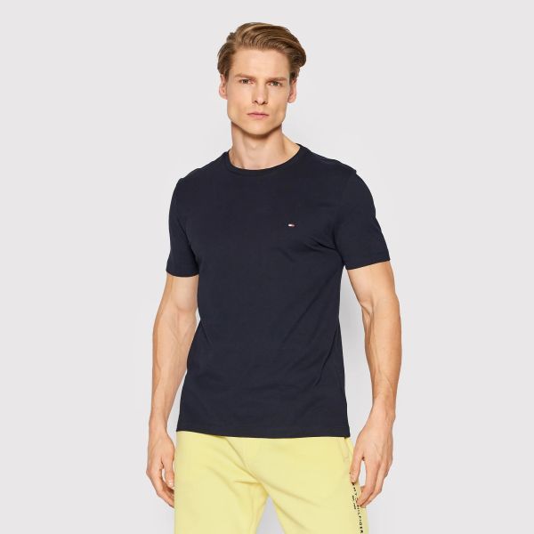 Tommy Hilfiger Stacked Back Logo T-shirt Navy